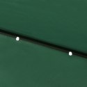 PARASOL OGRODOWY Z LED I STALOWYM SŁUPKIEM ZIELONY 2X3 M