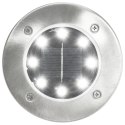 SOLARNE LAMPY GRUNTOWE 8 SZT. BIAŁE LED