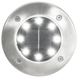 SOLARNE LAMPY GRUNTOWE 8 SZT. BIAŁE LED