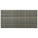 STOLIK BAROWY Z PÓŁKĄ SZARY 120X60X110CM POLIRATTAN