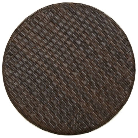 STOLIK HERBACIANY BRĄZOWY 45CM POLIRATTAN