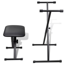 STATYW POD KEYBOARD REGULOWANY Z TABORETEM