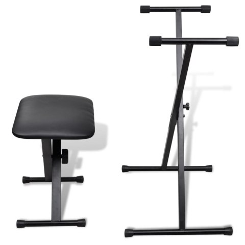 STATYW POD KEYBOARD REGULOWANY Z TABORETEM