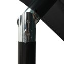 3-POZIOMOWY PARASOL NA ALUMINIOWYM SŁUPKU CZARNY 2,5X2,5M