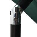 3-POZIOMOWY PARASOL NA ALUMINIOWYM SŁUPKU ZIELONY 2,5X2,5M