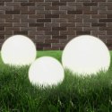 ZESTAW 3 LAMP OGRODOWYCH KULE LED 20/30/40CM IP44 OŚWIETLENIE DEKORACYJNE