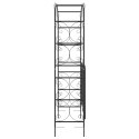 ŁUK OGRODOWY Z FURTKĄ CZARNY 108X45X235CM STAL