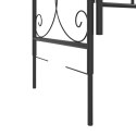 ŁUK OGRODOWY Z FURTKĄ CZARNY 108X45X235CM STAL
