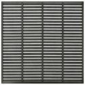 OGRODZENIE ŻALUZJOWE WPC 180X180CM CIEMNOSZARE