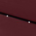 PARASOL OGRODOWY Z LED I STALOWYM SŁUPKIEM BORDOWY 2X3 M
