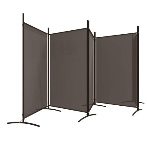 PARAWAN 5-PANELOWY ANTRACYTOWY 433X180CM TKANINA