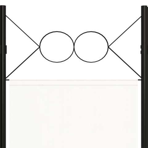 PARAWAN 6-PANELOWY BIAŁY 240X180CM