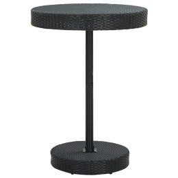 STOLIK OGRODOWY CZARNY 75,5X106CM POLIRATTAN