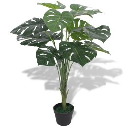 SZTUCZNA ROŚLINA MONSTERA Z DONICZKĄ 70CM KOLOR ZIELONY