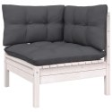 2-OSOBOWA SOFA OGRODOWA Z ANTRACYTOWYMI PODUSZKAMI SOSNOWA