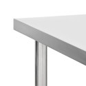 KUCHENNY STÓŁ ROBOCZY NA KÓŁKACH 100X30X85CM STAL NIERDZEWNA