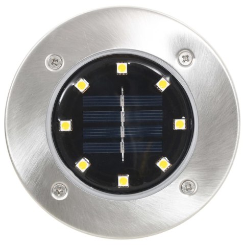 SOLARNE LAMPY GRUNTOWE LED 8 SZT. KOLORY RGB