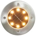 SOLARNE LAMPY GRUNTOWE LED 8 SZT. KOLORY RGB