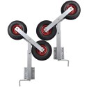 WSPORNIKI DO PRZYCZEPY DO ŁODZI Z KOŁAMI 59 - 84CM X2