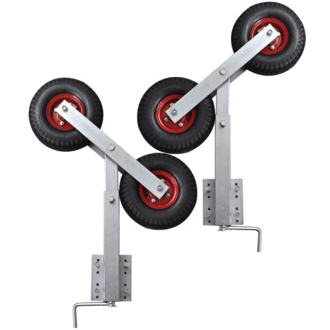 WSPORNIKI DO PRZYCZEPY DO ŁODZI Z KOŁAMI 59 - 84CM X2