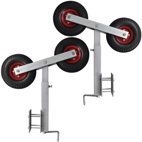 WSPORNIKI DO PRZYCZEPY DO ŁODZI Z KOŁAMI 59 - 84CM X2