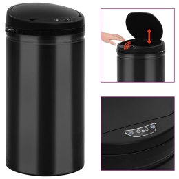 AUTOMATYCZNY KOSZ NA ŚMIECI Z CZUJNIKIEM 50 L STAL CZARNY