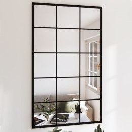 LUSTRA ŚCIENNE 2 SZT. CZARNA RAMA 100X60CM METAL