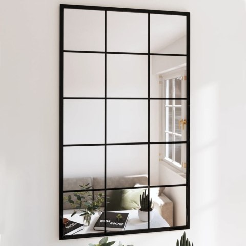 LUSTRA ŚCIENNE 4 SZT. CZARNA RAMA 100X60CM METAL