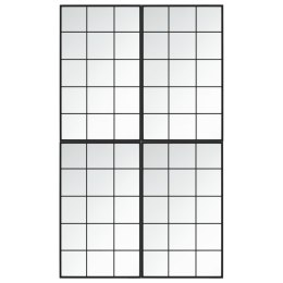 LUSTRA ŚCIENNE 4 SZT. CZARNA RAMA 100X60CM METAL