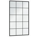 LUSTRA ŚCIENNE 4 SZT. CZARNA RAMA 100X60CM METAL