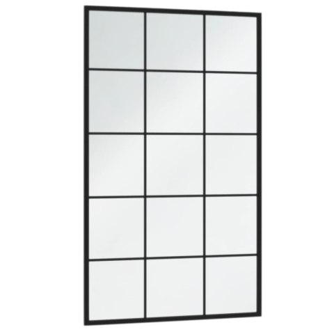 LUSTRA ŚCIENNE 4 SZT. CZARNA RAMA 100X60CM METAL