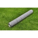 OGRODZENIE Z SIATKI STAL GALWANIZOWANA 25X0,75 M SREBRNE