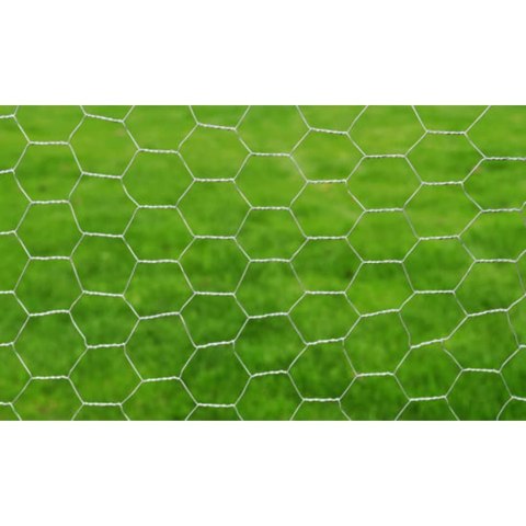 OGRODZENIE Z SIATKI STAL GALWANIZOWANA 25X0,75 M SREBRNE