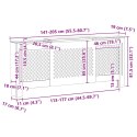 OSŁONA NA KALORYFER GRZEJNIK MDF 205CM