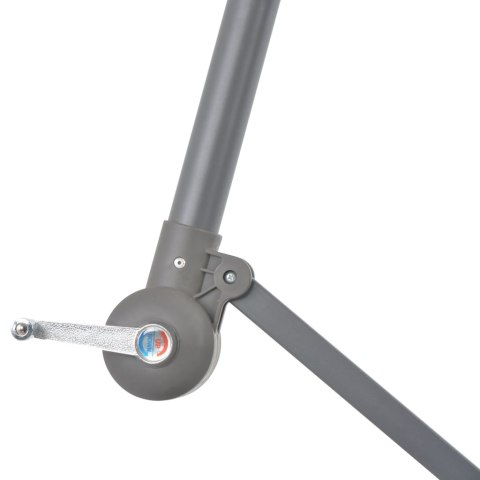 PARASOL WISZĄCY Z ALUMINIOWYM SŁUPKIEM 300CM NIEBIESKI