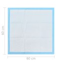 PODKŁADY TRENINGOWE DLA PSÓW 200 SZT. 60X60CM WŁÓKNINA