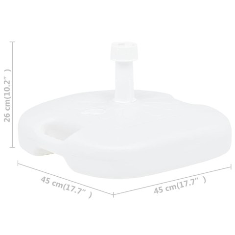 PODSTAWA POD PARASOL WYPEŁNIANA WODĄ/PIASKIEM 16 L BIAŁA