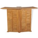 SKŁADANY STOLIK BAROWY 155X53X105CM LITE DREWNO TEKOWE