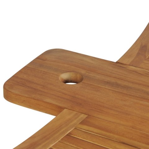 SKŁADANY STOLIK BAROWY 155X53X105CM LITE DREWNO TEKOWE