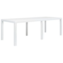 STÓŁ OGRODOWY 220X90X72CM PLASTIKOWY BIAŁY