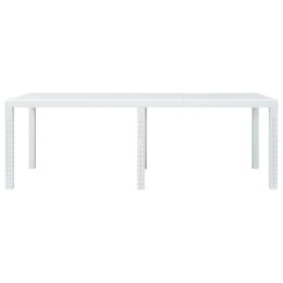 STÓŁ OGRODOWY 220X90X72CM PLASTIKOWY BIAŁY