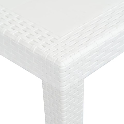 STÓŁ OGRODOWY 220X90X72CM PLASTIKOWY BIAŁY
