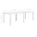 STÓŁ OGRODOWY 220X90X72CM PLASTIKOWY BIAŁY