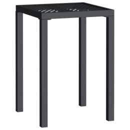 STOLIK OGRODOWY ANTRACYTOWY 50X50X72CM STAL