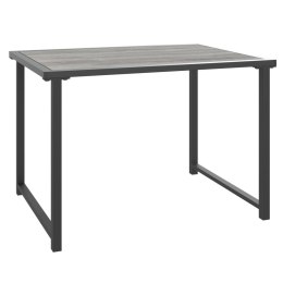 STOLIK OGRODOWY ANTRACYTOWY 55X40X37CM STALOWY