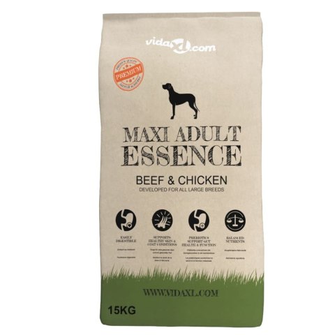 SUCHA KARMA DLA PSÓW MAXI ADULT ESSENCE BEEF & CHICKEN 15 KG