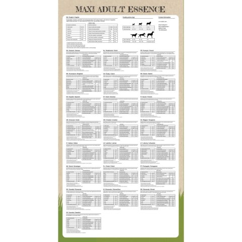 SUCHA KARMA DLA PSÓW MAXI ADULT ESSENCE BEEF & CHICKEN 15 KG