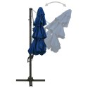 4-POZIOMOWY PARASOL NA ALUMINIOWYM SŁUPKU NIEBIESKI 3X3M