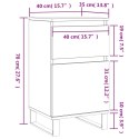 KOMODA BIAŁA 40X35X70CM MATERIAŁ DREWNOPOCHODNY