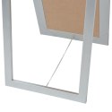 LUSTRO WOLNOSTOJĄCE W STYLU BAROKOWYM 160X40CM SREBRNE